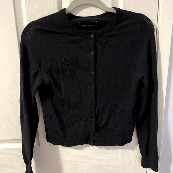 Zadig and Voltaire navy blue wool cardigan - Picture 4 of 11